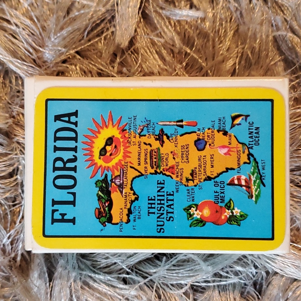 2/20$/ NWOT VINTAGE mini Florida playing cards